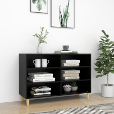 vidaXL Fekete forgácslap tálalószekrény 103,5 x 35 x 70 cm bútor