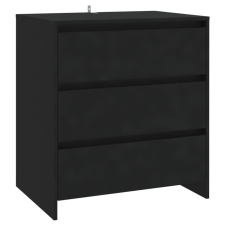 vidaXL fekete forgácslap tálalószekrény 70 x 41 x 75 cm (809747) bútor