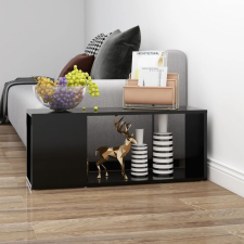 vidaXL fekete forgácslap TV-szekrény 80 x 24 x 32 cm bútor