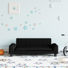 vidaXL fekete gyerek szövetkanapé 90 x 53 x 30 cm gyermekbútor