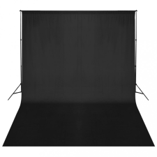 vidaXL fekete háttértartó állványrendszer 500 x 300 cm háttérkarton