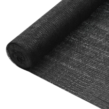 vidaXL fekete HDPE belátásgátló háló 1,2 x 25 m 75 g/m² kerti bútor