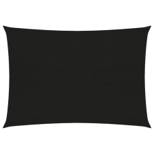 vidaXL fekete HDPE napvitorla 160 g/m² 2,5 x 4 m kerti bútor