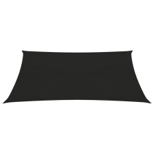 vidaXL fekete HDPE napvitorla 160 g/m² 5 x 6 m kerti bútor