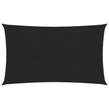 vidaXL fekete HDPE napvitorla 160 g/m² 5 x 8 m kerti bútor