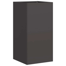 vidaXL fekete hidegen hengerelt acél növénytartó 40x40x80 cm (860703) kerti tárolás