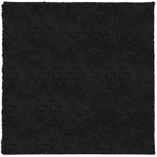vidaXL fekete hosszú szálú bozontos modern szőnyeg 120 x 120 cm (375277) lakástextília