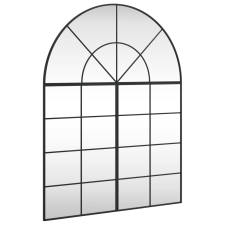 vidaXL fekete ívelt vas fali tükör 100x130 cm (3200613) bútor