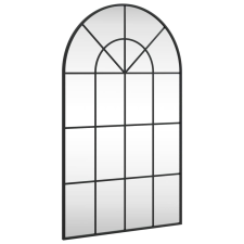 vidaXL fekete ívelt vas fali tükör 60 x 100 cm (358627) bútor