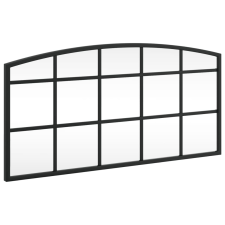 vidaXL fekete ívelt vas fali tükör 60 x 30 cm (358636) bútor