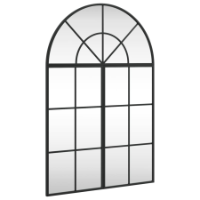 vidaXL fekete ívelt vas fali tükör 60x90 cm (3200605) bútor