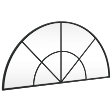 vidaXL fekete ívelt vas fali tükör 80 x 40 cm (358651) bútor