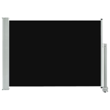 vidaXL fekete kihúzható oldalsó terasz napellenző 80 x 300 cm (48358) kerti bútor