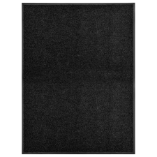 vidaXL fekete kimosható lábtörlő 90 x 120 cm lakástextília