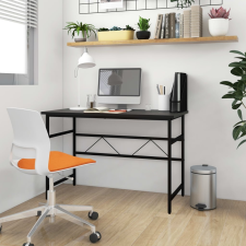 vidaXL fekete MDF és fém számítógépasztal 105 x 55 x 72 cm íróasztal