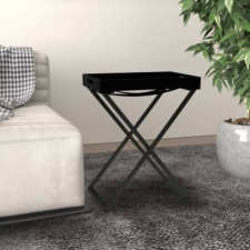 vidaXL fekete MDF összecsukható asztal 48 x 34 x 61 cm bútor