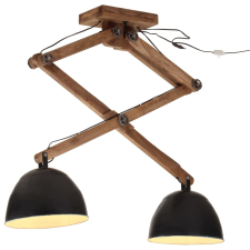 vidaXL fekete mennyezeti lámpa 25 W 29x18x85 cm E27 világítás