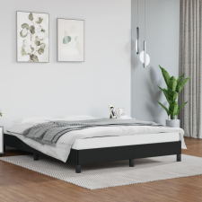vidaXL fekete műbőr ágykeret 140x200 cm ágy és ágykellék