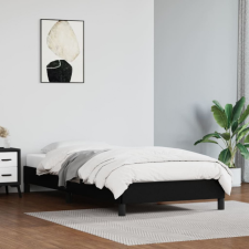 vidaXL fekete műbőr ágykeret 90x200 cm ágy és ágykellék