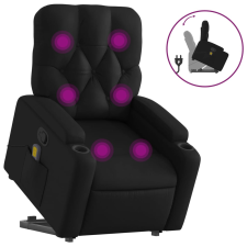 vidaXL fekete műbőr dönthető masszázs- és állófotel (3204779) masszázsfotel