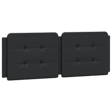 vidaXL fekete műbőr fejtámla párna 120 cm ágy és ágykellék