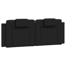 vidaXL fekete műbőr fejtámla párna 140 cm ágy és ágykellék