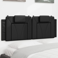 vidaXL fekete műbőr fejtámla párna 140 cm ágy és ágykellék