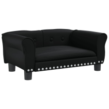 vidaXL fekete műbőr kutyaágy 70 x 45 x 30 cm (171831) szállítóbox, fekhely kutyáknak