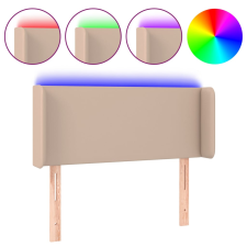 vidaXL fekete műbőr LED-es fejtámla 93x16x78/88 cm (3123039) ágy és ágykellék