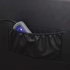 vidaXL Fekete műbőr masszázsfotel masszázsfotel