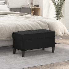 vidaXL fekete műbőr pad 70 x 35 x 41 cm bútor