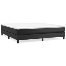 vidaXL fekete műbőr rugós ágykeret 180x200 cm (3120712) ágy és ágykellék
