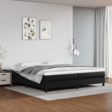 vidaXL fekete műbőr rugós ágykeret 200x200 cm ágy és ágykellék