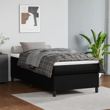 vidaXL fekete műbőr rugós ágykeret 90x200 cm ágy és ágykellék