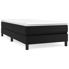 vidaXL fekete műbőr rugós ágykeret 90x200 cm (3120676) ágy és ágykellék