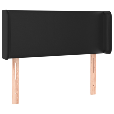 vidaXL fekete műbőr szárnyas fejtámla 103x16x78/88 cm (3118572) ágy és ágykellék