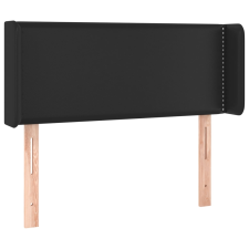 vidaXL fekete műbőr szárnyas fejtámla 93x16x78/88 cm (3118706) ágy és ágykellék