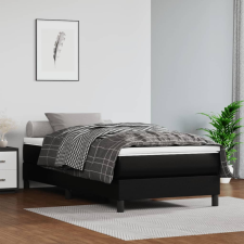 vidaXL fekete műbőr zsebrugós ágymatrac 120x190x20 cm ágy és ágykellék