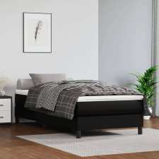 vidaXL fekete műbőr zsebrugós ágymatrac 120x190x20 cm ágy és ágykellék