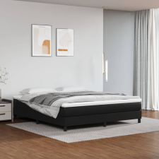 vidaXL Fekete műbőr zsebrugós ágymatrac 160x200x20 cm ágy és ágykellék
