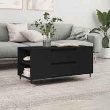 vidaXL fekete műfa dohányzóasztal 102x44,5x50 cm bútor