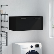 vidaXL fekete műfa faliszekrény 80 x 36,5 x 35 cm bútor