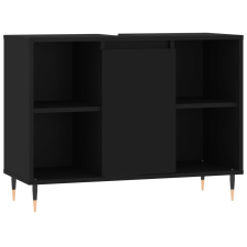 vidaXL fekete műfa mosdószekrény 80 x 33 x 60 cm (831621) fürdőszoba bútor