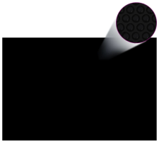 vidaXL fekete, négyszögletes PE medencetakaró 600 x 400 cm medence kiegészítő