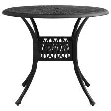 vidaXL fekete öntött alumínium kerti asztal 90 x 90 x 74 cm (315586) kerti bútor