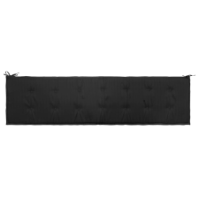 vidaXL fekete párna kerti padhoz 200 x 50 x 3 cm kerti bútor