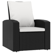 vidaXL fekete polyrattan dönthető kerti szék párnával (364105) kerti bútor