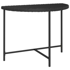 vidaXL fekete polyrattan kerti asztal 100 x 50 x 75 cm (316652) kerti bútor
