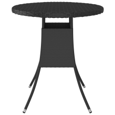 vidaXL fekete polyrattan kerti asztal 70 x 70 x 73 cm (310465) kerti bútor