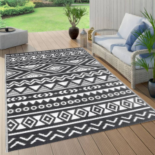 vidaXL fekete PP kültéri szőnyeg 140x200 cm lakástextília